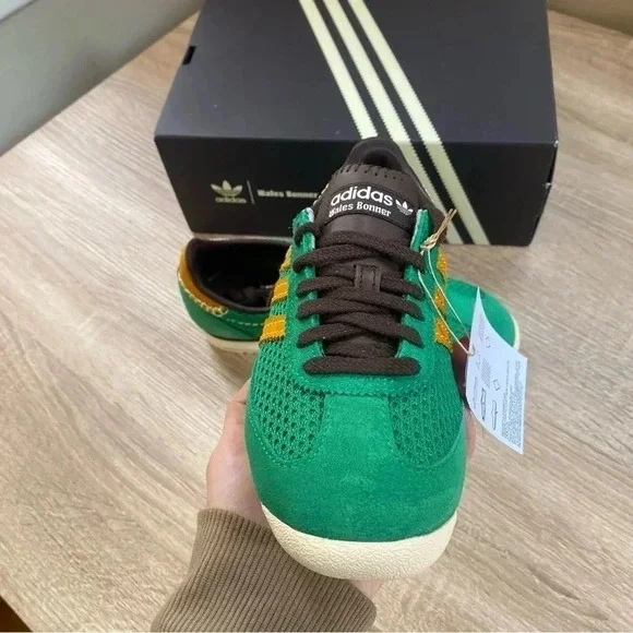New Adidas Wales Bonner SL72 Sneaker Shoes Knit Green Womens Size 7 - Picture 14 of 16